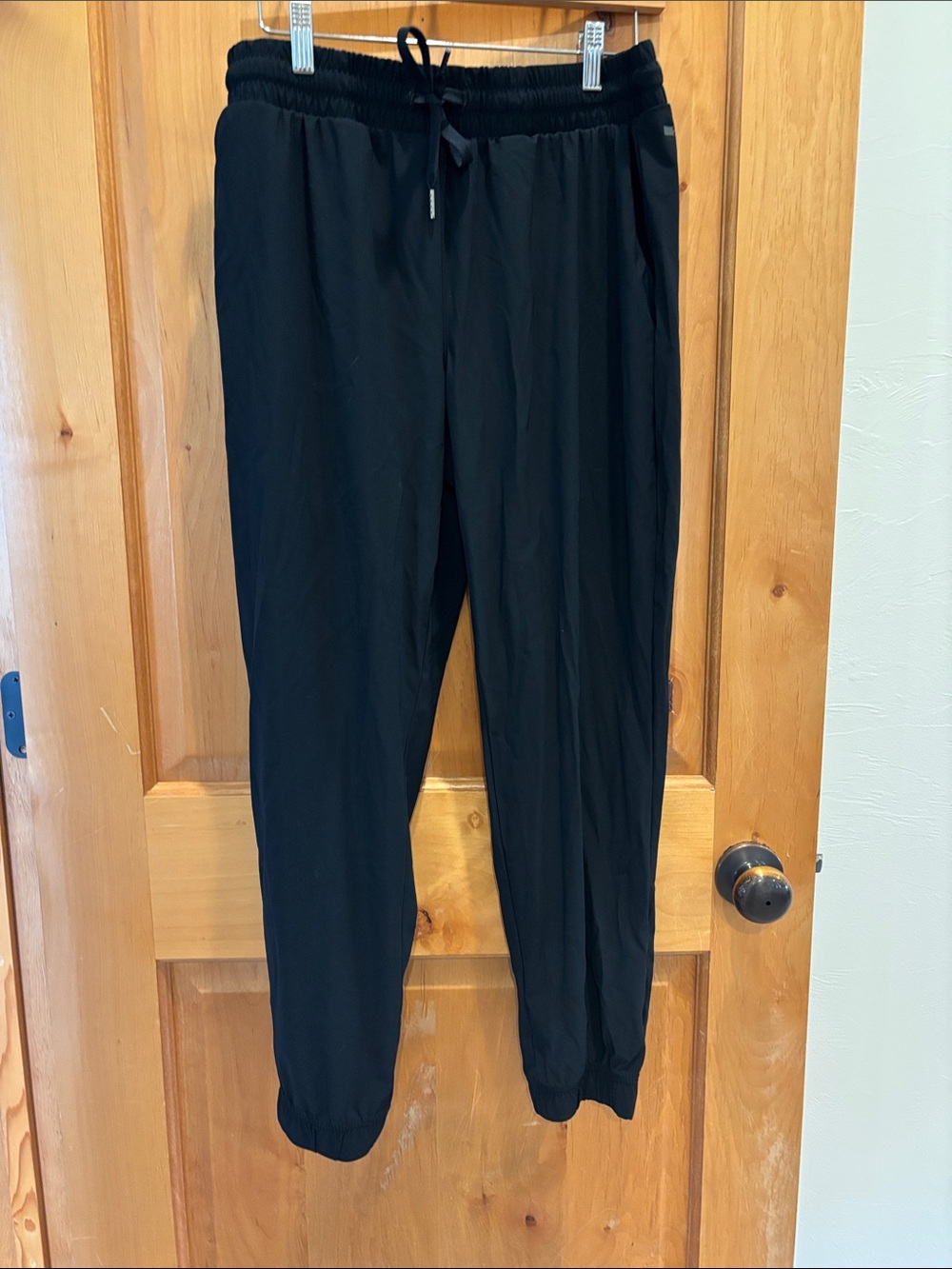 Mondetta Black Drawstring Joggers with Elastic Cuffs